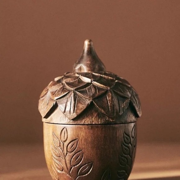 Anthropologie Other - NWT Anthropologie Spiced Wooden Acorn Candle